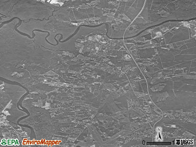 Zip code 28429 satellite photo by USGS
