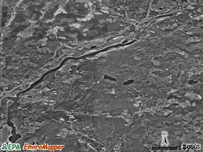 Zip code 03755 satellite photo by USGS