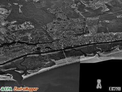 Zip code 28468 satellite photo by USGS