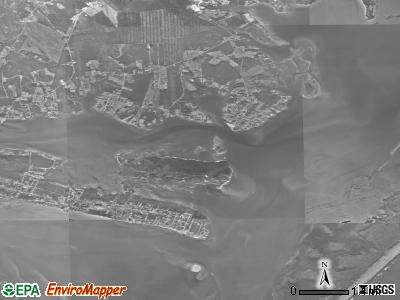 Zip code 28531 satellite photo by USGS