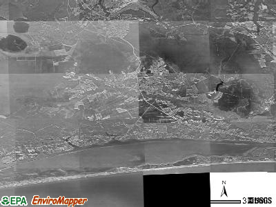 Zip code 28570 satellite photo by USGS