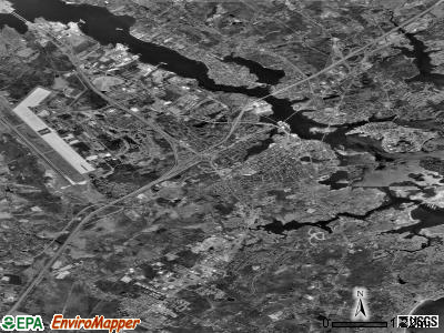 Zip code 03801 satellite photo by USGS