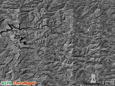 Zip code 28713 satellite photo by USGS