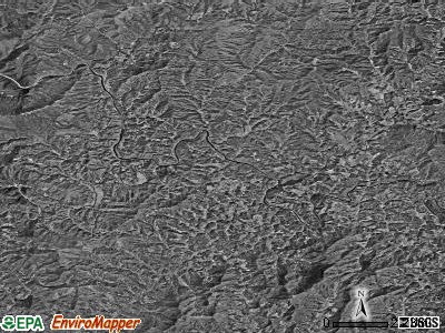 Zip code 28740 satellite photo by USGS