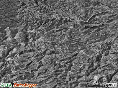 Zip code 28743 satellite photo by USGS