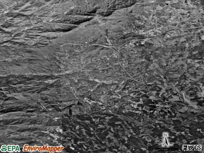 Zip code 28782 satellite photo by USGS