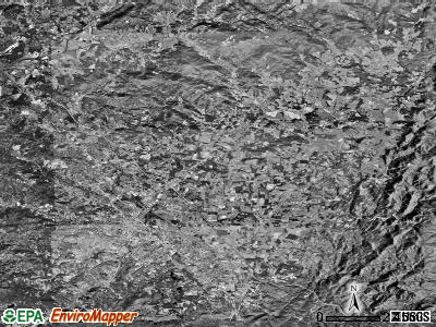 Zip code 28792 satellite photo by USGS