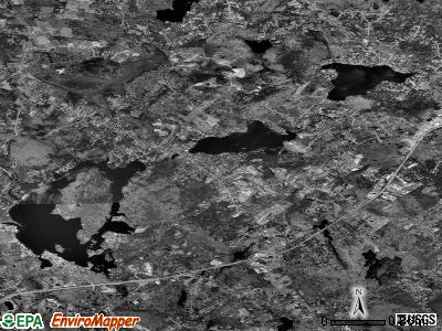 Zip code 03841 satellite photo by USGS