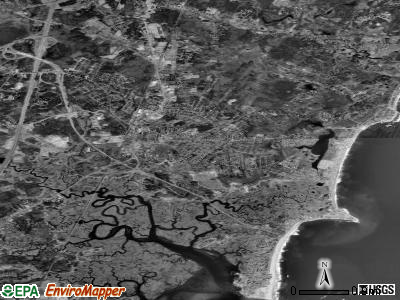 Zip code 03842 satellite photo by USGS