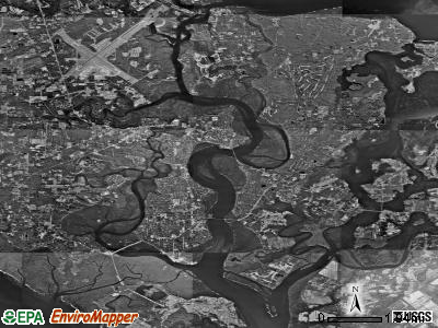 Zip code 29902 satellite photo by USGS