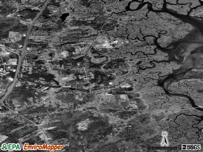 Zip code 03874 satellite photo by USGS