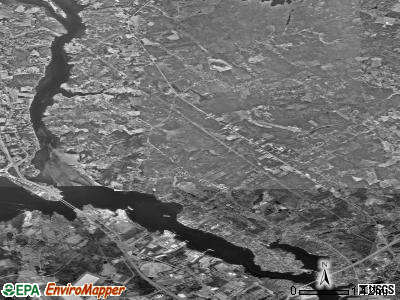Zip code 03903 satellite photo by USGS