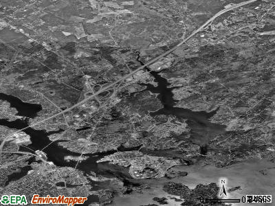 Zip code 03904 satellite photo by USGS