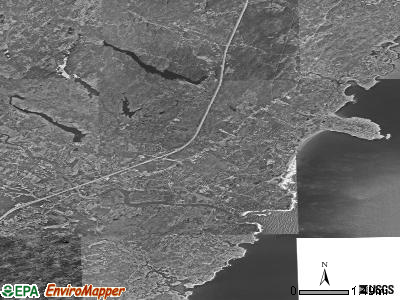 Zip code 03909 satellite photo by USGS