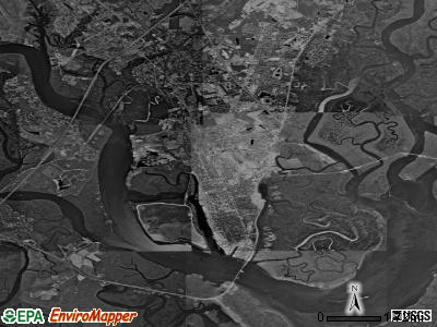 Zip code 31520 satellite photo by USGS