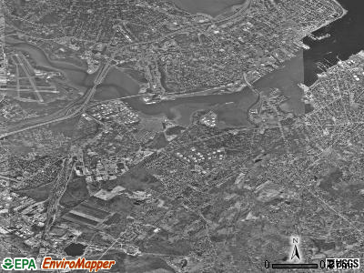Zip code 04106 satellite photo by USGS