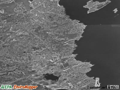 Zip code 04107 satellite photo by USGS