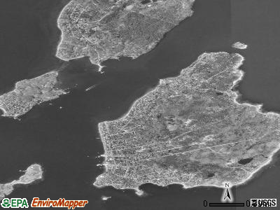 Zip code 04108 satellite photo by USGS