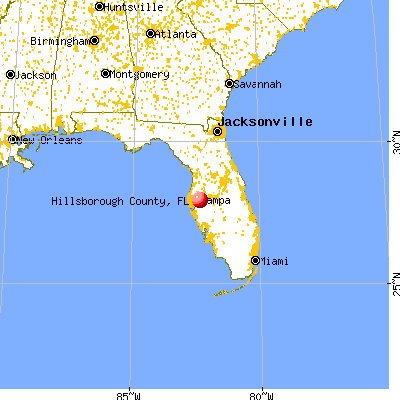 Hillsborough County Map (Florida)