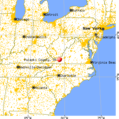 pulaski county va virginia map data city