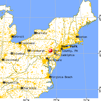 berks county pa radon map