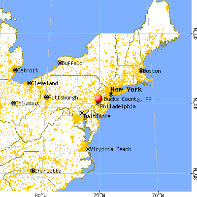 bucks county maps with cities