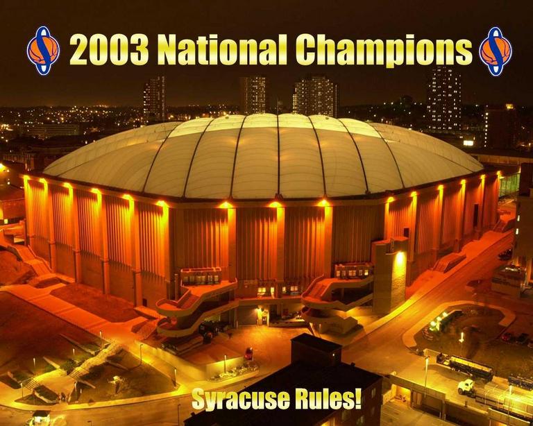 Syracuse, NY: Syracuse University's Carrier Dome located on the S.U. campus in the city of Syr. referred to as "The Hill' because it is on a hill