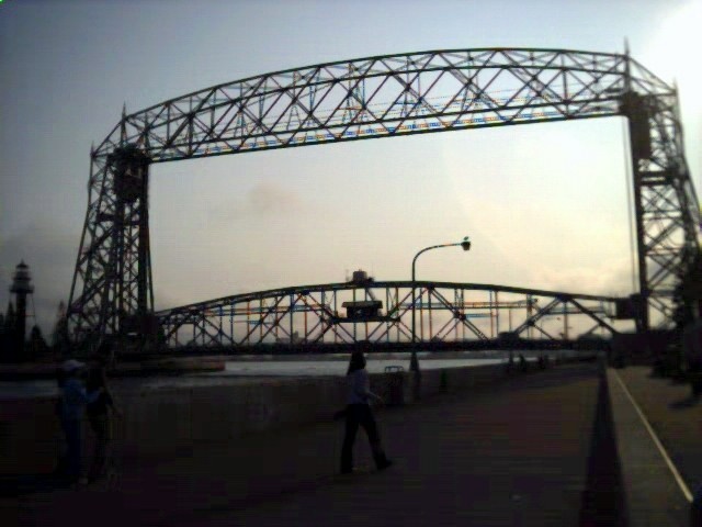 Duluth, MN: Aerial Lift Bridge where all the big ships come into the harbor