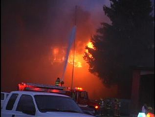 Shelley, ID: shelley jr high burning down