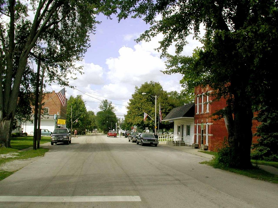 Orestes, IN This is right downtown Orestes, home of the Historic Oak