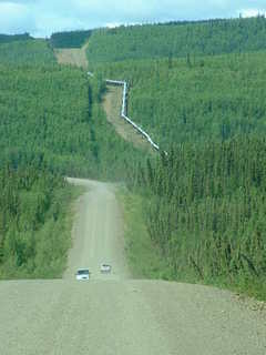 Fairbanks, AK: Alaska pipeline on the Old Haul Road just North of Fairbanks