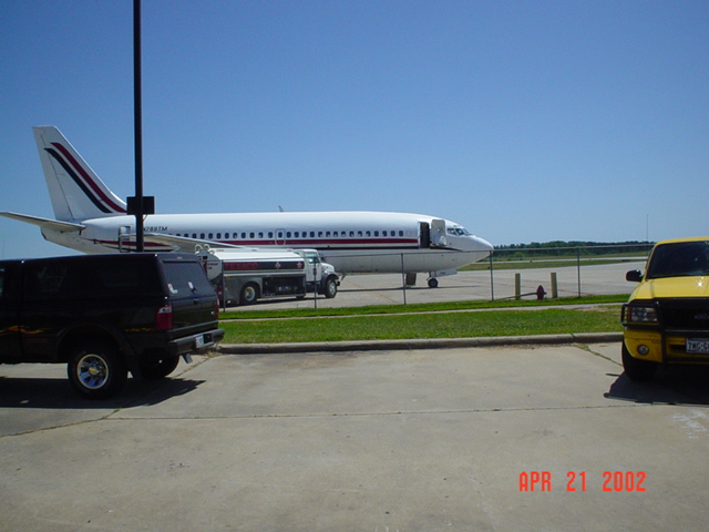 Longview, TX: Airplane on runway at East Texas Regional
