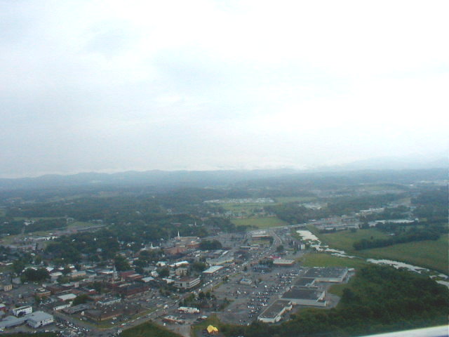 Pigeon Forge, TN: View from a helicopter