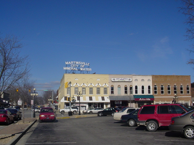 Martinsville, IN: City of Mineral Water Sign
