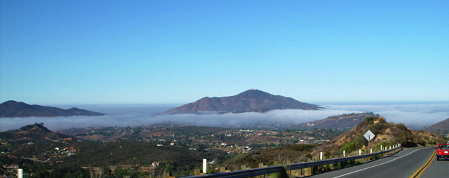 Jamul, CA: Jamul California from the top of the first hill onSkyline Trucktrrail
