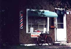Sandstone, MN: Bob's Barbershop - 1977