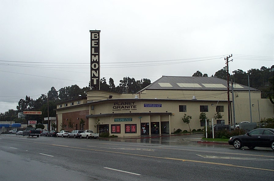 Belmont, CA: 1940's Belmont theatre building preserved by a new business.