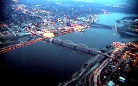 Davenport, IA: aerial view of Davenport/Rock Island