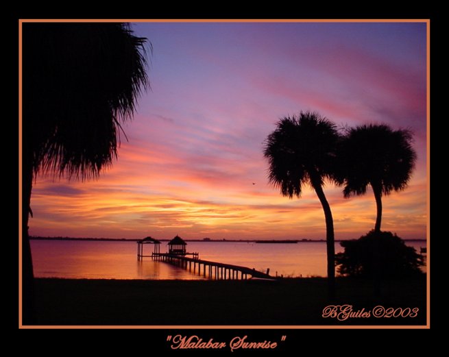 Malabar, FL: Sunrise on the Indian River located in Malabar Florida