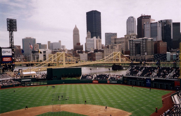 Pittsburgh, PA: View from PNC Park, home of the Pittsburgh Pirates