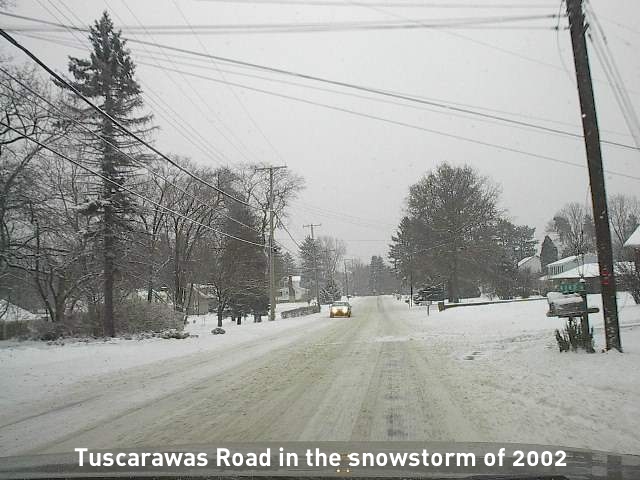 Beaver, PA: Tuscarawas Road during the snowstorm of 2002