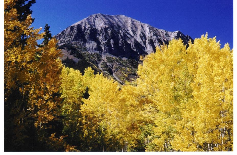 Crested Butte, CO: Gothic Mountain in the fall