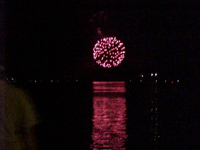 Danville, IL: The 4th of July as seen from the lake.
