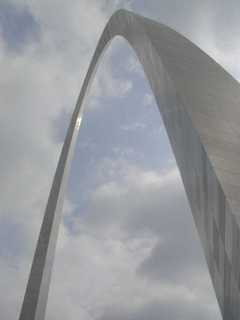 St. Louis, MO: Closeup of the Arch