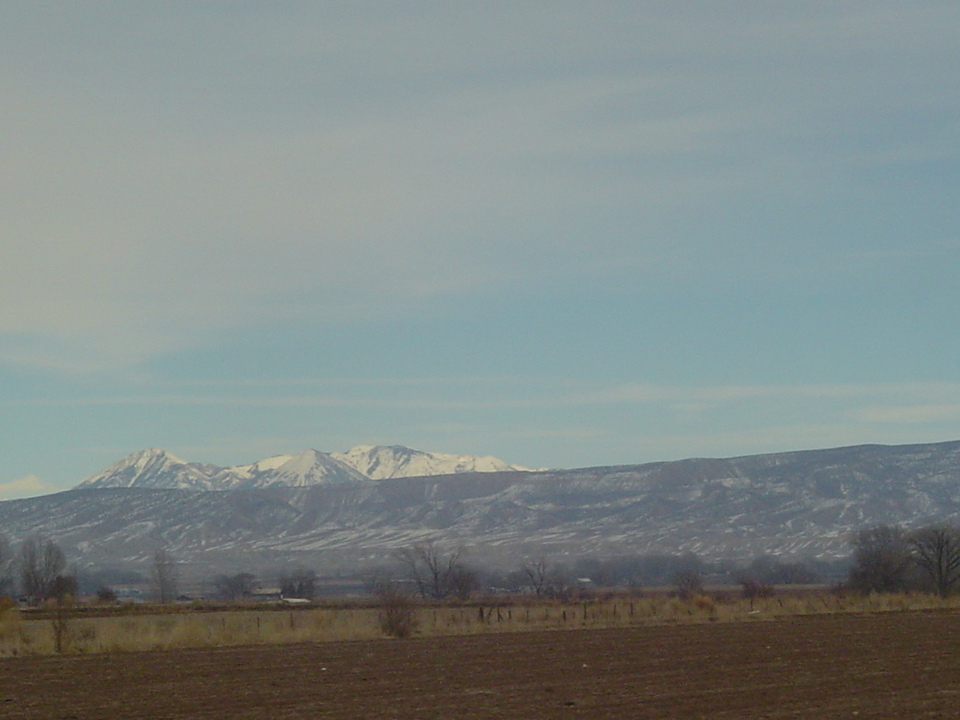 Olathe, CO: field and mountains