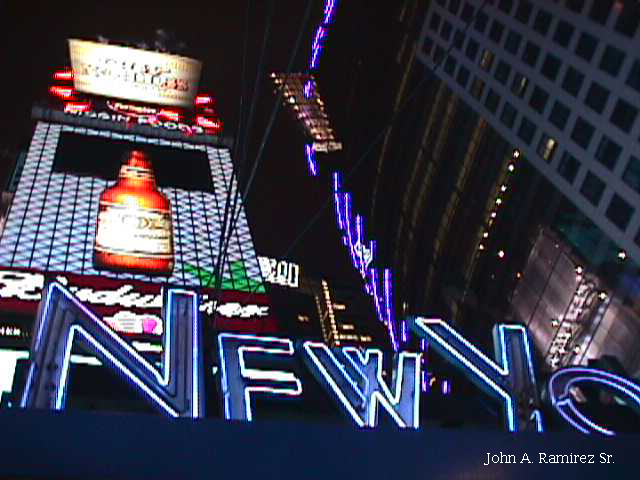 New York, NY: Time Square NYPD Photo taken on 11.30.02 by John A. Ramirez Sr.
