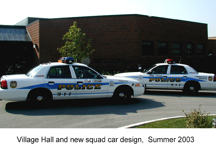 Oak Brook, IL: Oak Brook Police Cars at Village Hall