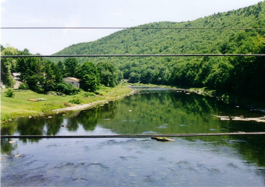 Hancock, NY: Beginning of Route 97 over the East Branch of the Delaware