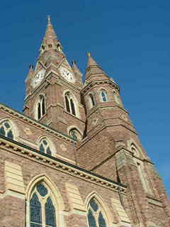Erie, PA: Close up of St. Peter's Church