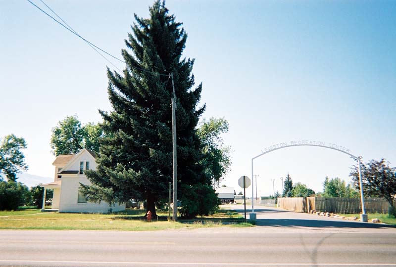 Lewiston, UT: Entrance to the fairgrounds and Lewiston Recreation Center.